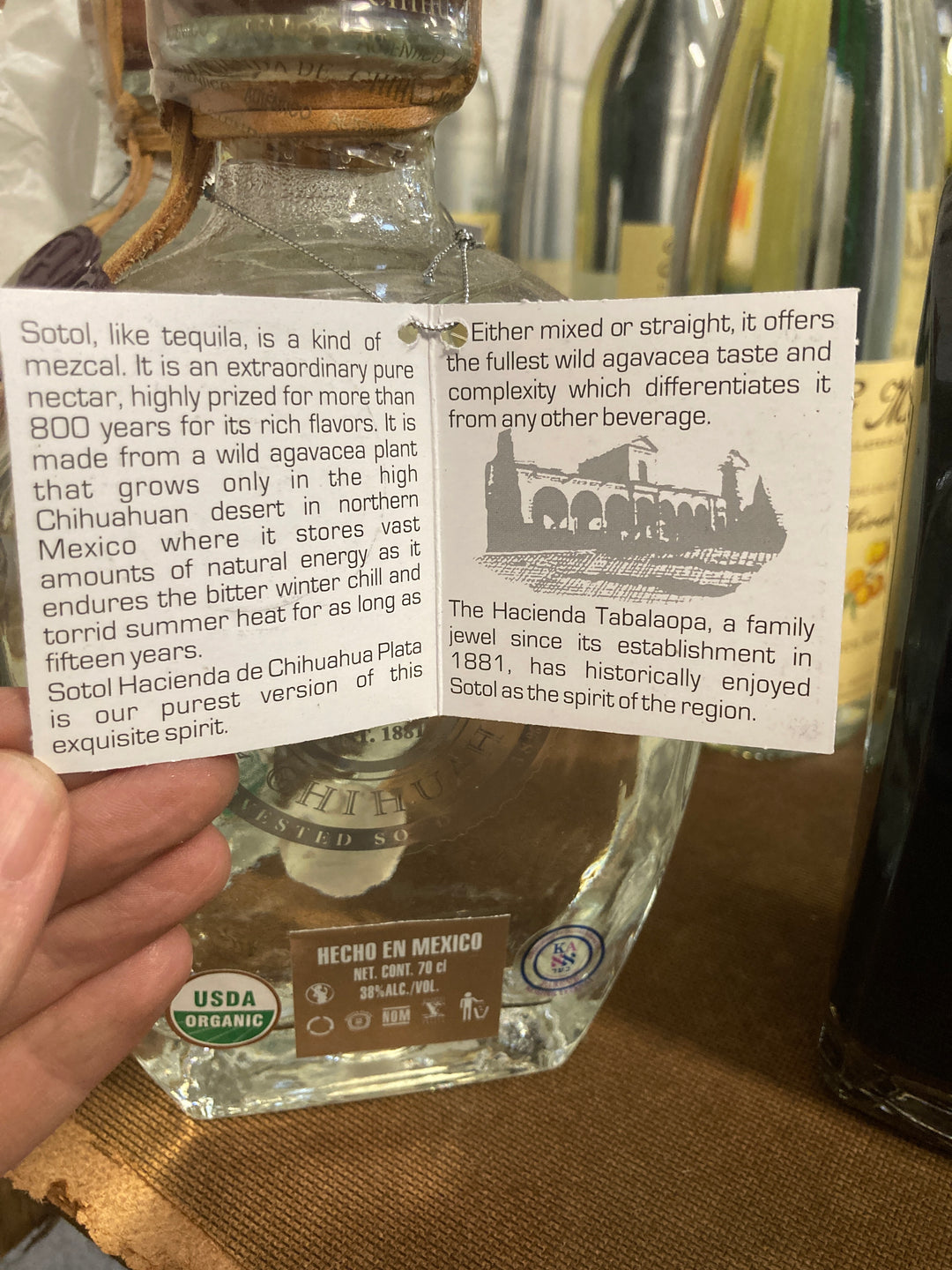 Hacienda Chihuahua Sotol Plata, Mexico