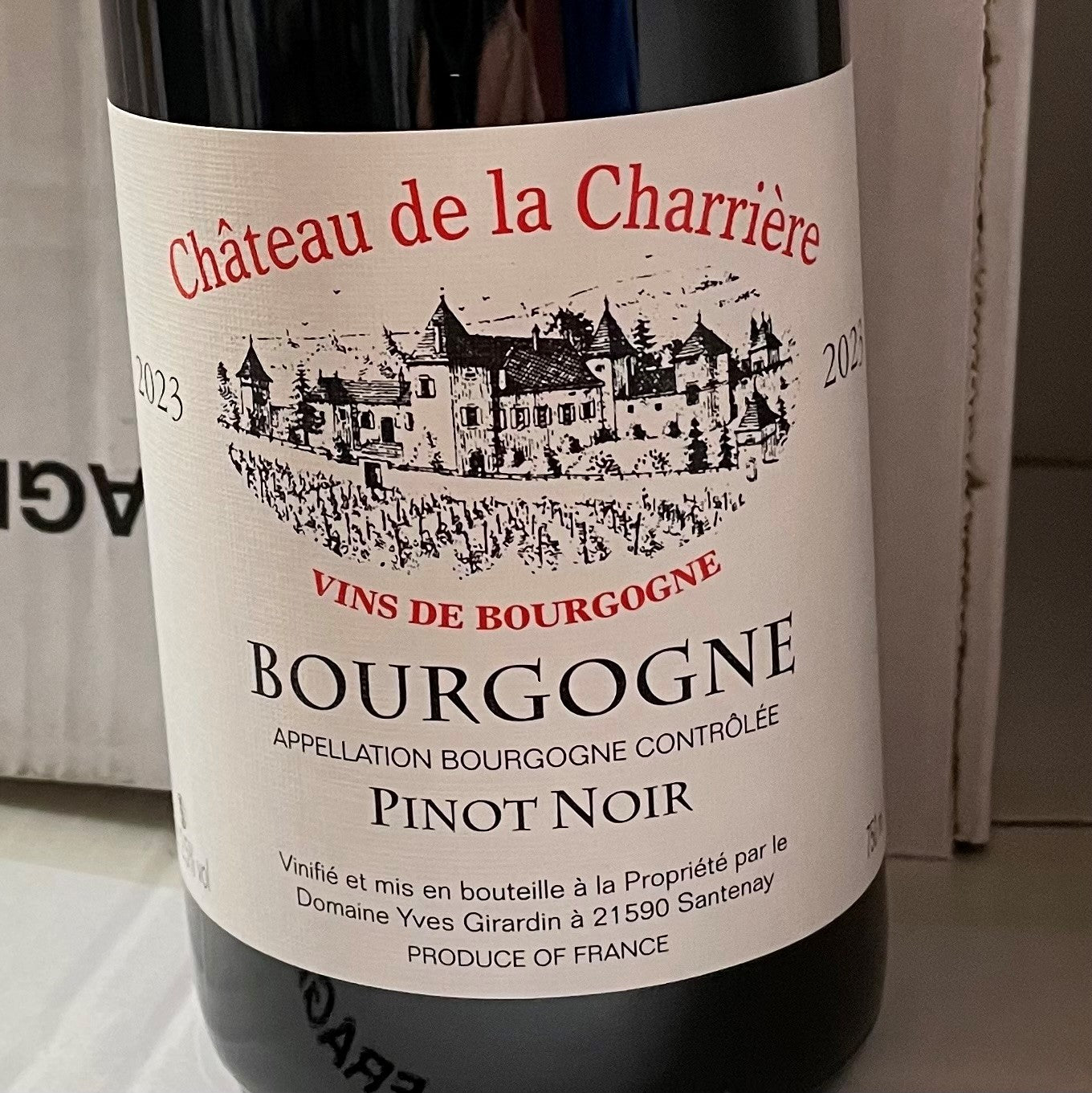 Bourgogne Pinot Noir 2023 Domaine Yves Girardin | Christopher
