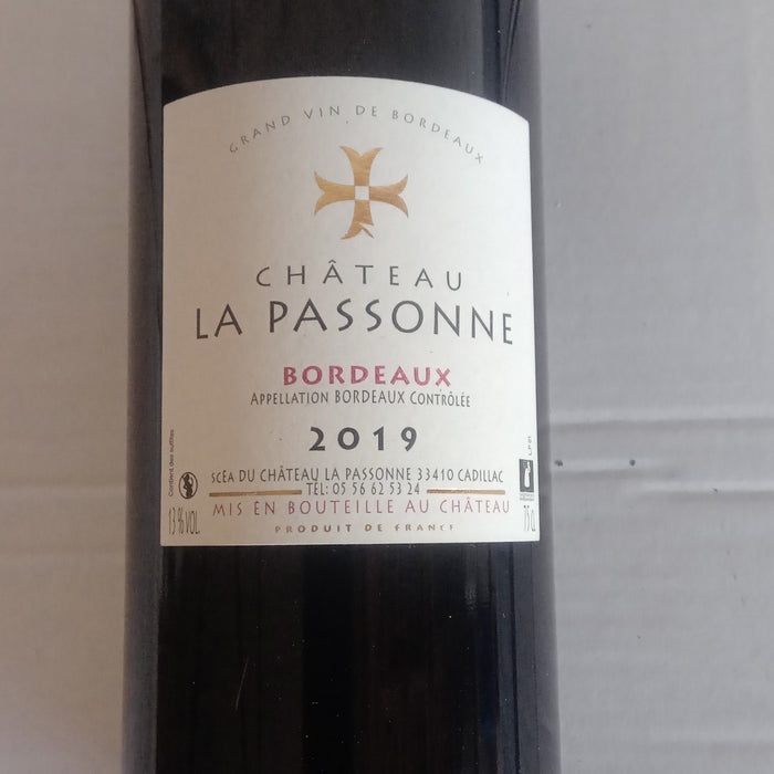 Chateau La Passonne 2019 Bordeaux Rouge