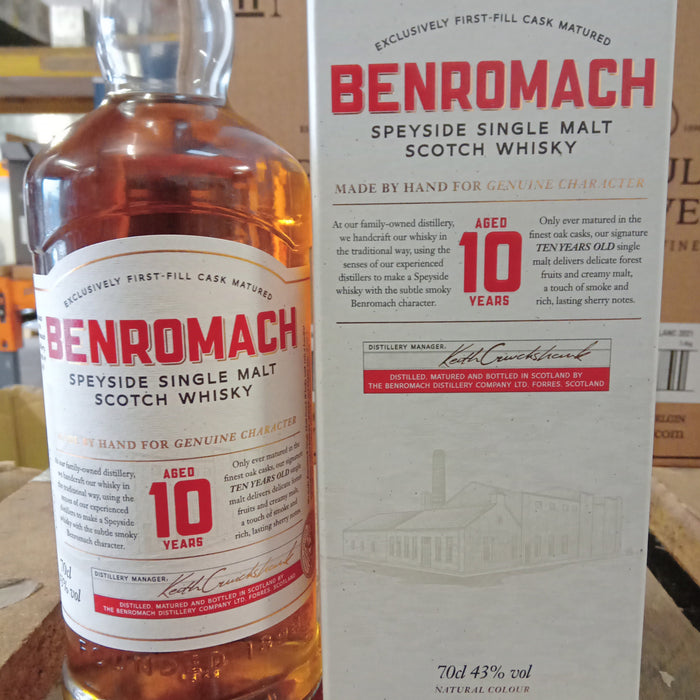 Benromach 10 Year Old Speyside - 43% Abv