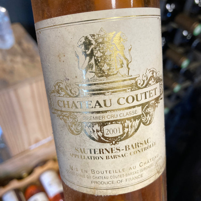 Half Bottle: Chateau Coutet 2001 1er Cru Classé, Barsac