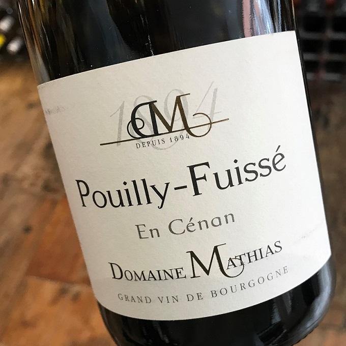 Pouilly-Fuisse En Cenan 2019 Domaine Mathias - Christopher Piper Wines Ltd