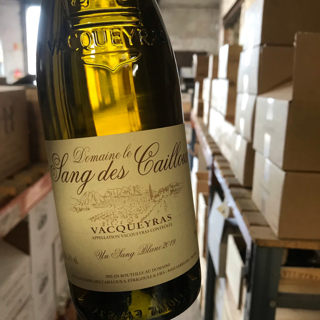 White Vacqueyras UN SANG BLANC 2021, Domaine le Sang des Cailloux